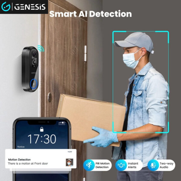 [FREE Installation] GENESIS WD13 Outdoor Wifi Video Doorbell Camera (Dual Band - Support 2.4G/5G Network) - Image 8