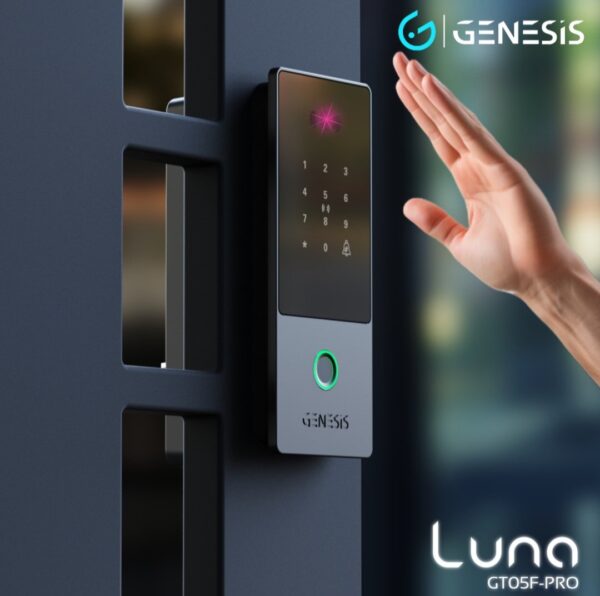 [FREE Installation] GENESIS Luna™  GT05F-PRO Slimest Palm Vein & 3D Face Recognition Dual Sync Gate Lock - Image 5