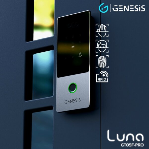 [FREE Installation] GENESIS Luna™  GT05F-PRO Slimest Palm Vein & 3D Face Recognition Dual Sync Gate Lock - Image 2